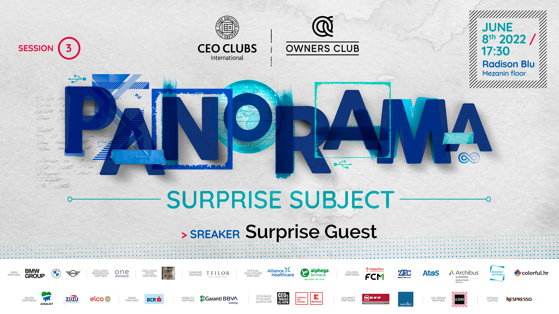 CEO Clubs & Owners Club Panorama: Surprise subject