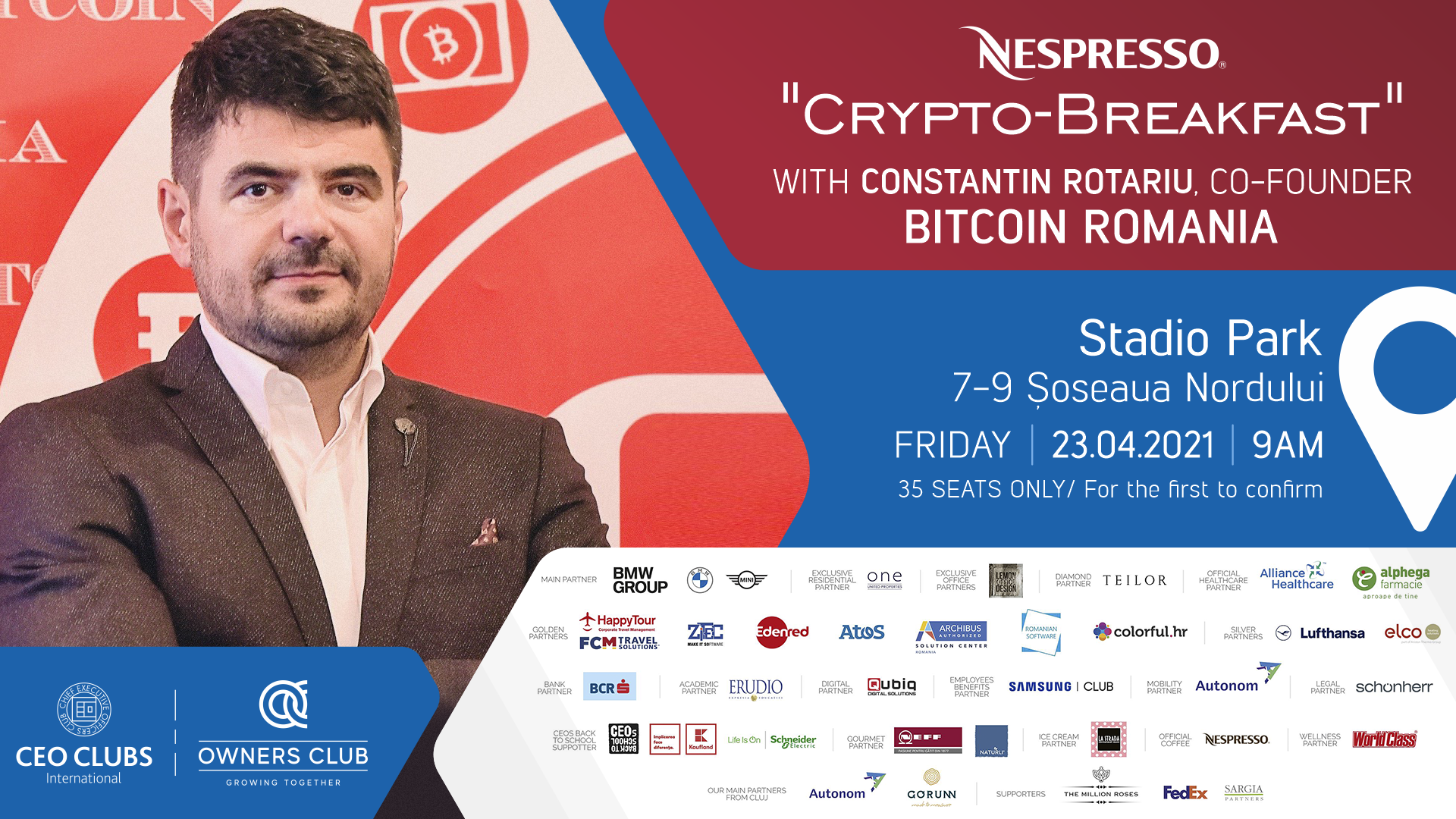 LIVE Crypto-Breakfast with Constantin Rotariu, co-founder BITCOIN Romania