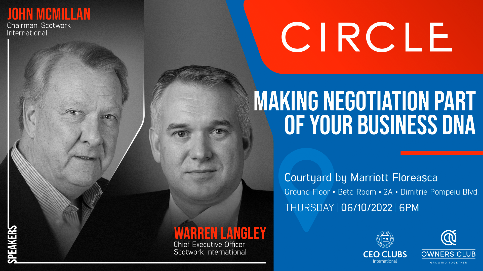CEO Clubs & Owners Club Circle: Making Negotiating part of your business DNA